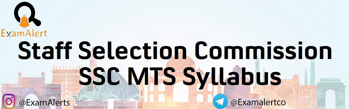 SSC MTS Syllabus