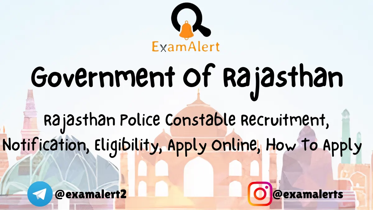 Rajasthan Police Constable Recruitment