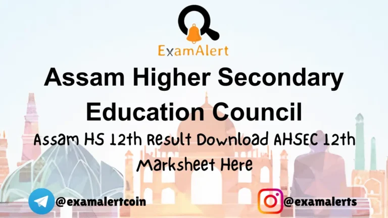 Assam HS 12th Result