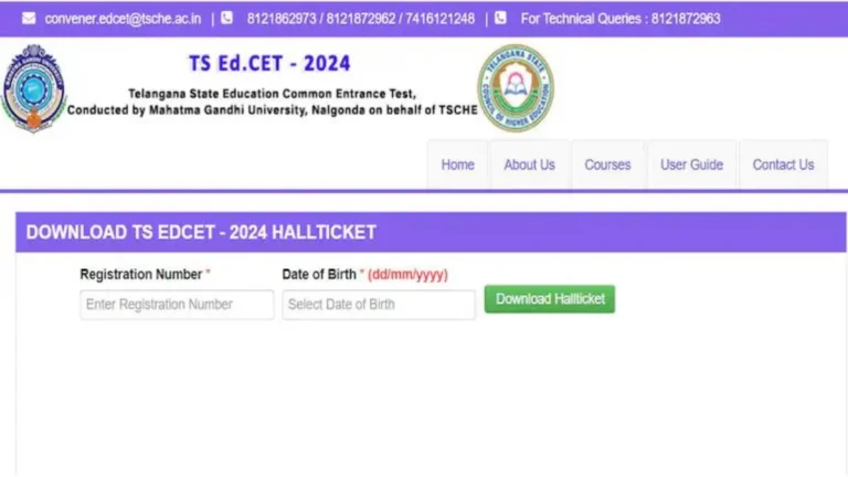TS EdCET Hall Ticket 2024 Available