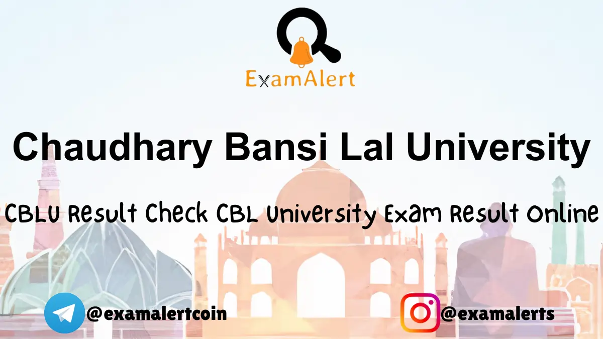 CBLU Result BA, B.Com, B.Sc, and MA Results Live Now