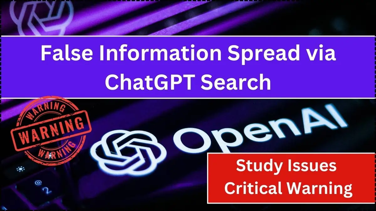 False Information Spread by ChatGPT Search