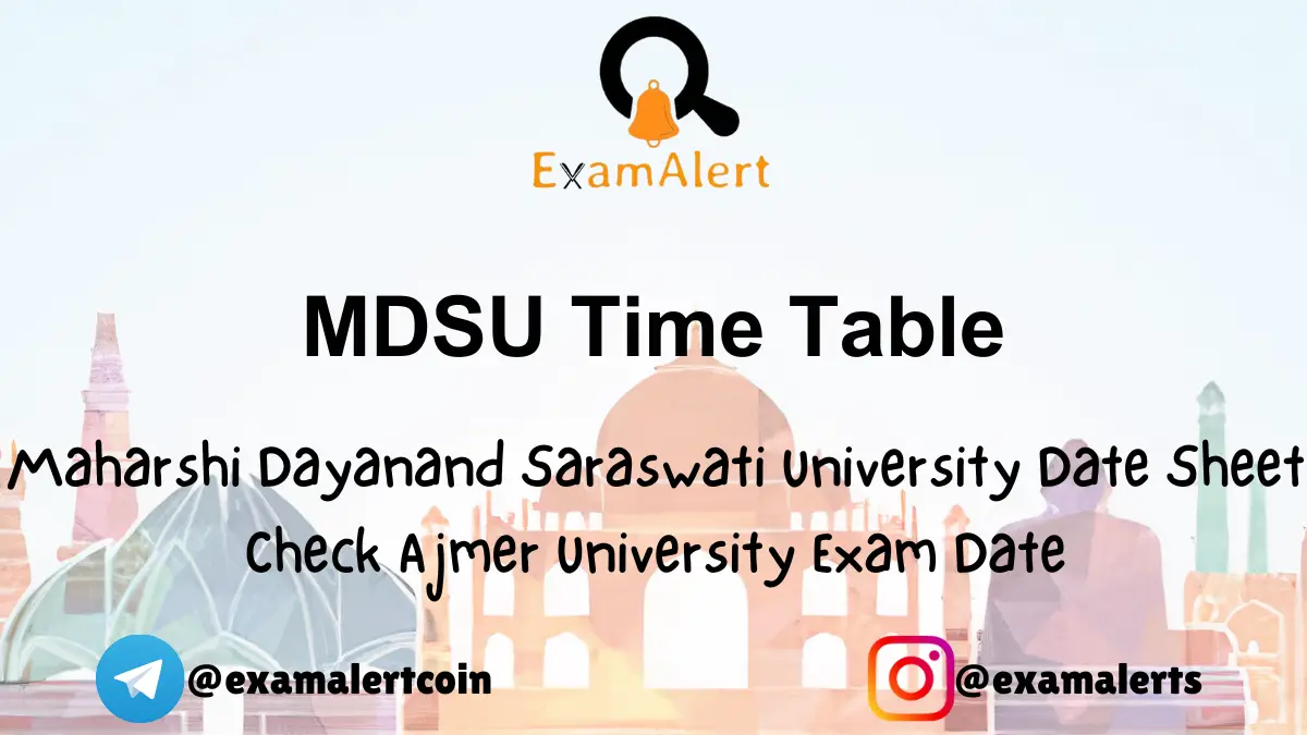 MDSU Time Table